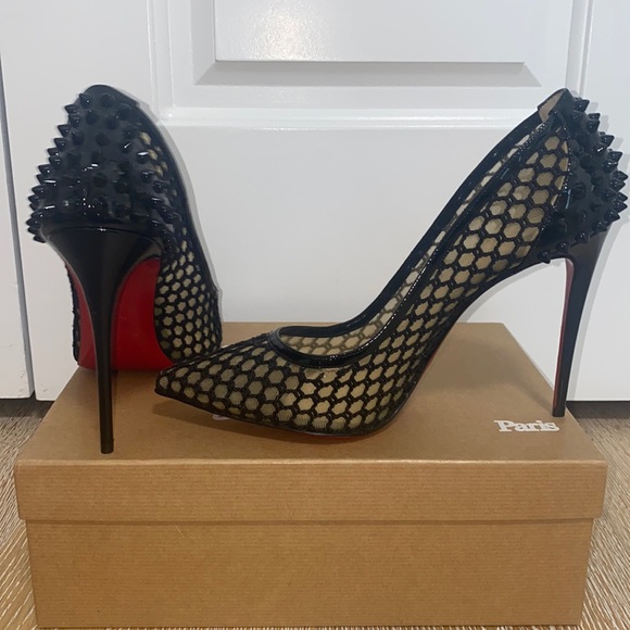 *SOLD** CHRISTIAN LOUBOUTIN GUNI PUMP 100 SZ 40.5 - Picture 6 of 12
